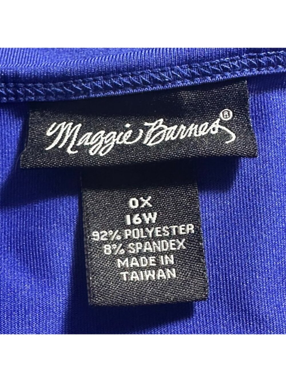 Maggie Barnes Womens Tank Top 0X 16W Royal Blue Capsule Preppy Academia - Picture 4 of 7